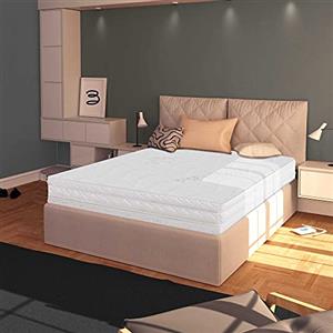 Baldiflex Materasso Singolo 90x190 cm, Easy Silver Altezza 15 cm, Fodera in Silver Safe