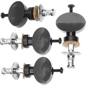 ibasenice 4Pezzi Piroli di Accordatura per Chitarra Ukulele Nero Plastica Metallo Accessori Essenziali Sintonizzatori Frizione Strumenti Musicali