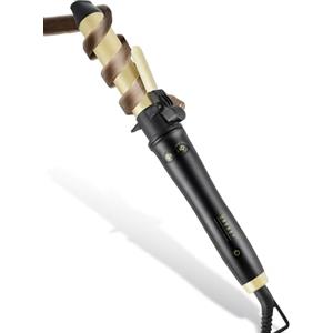 Axceed Arricciacapelli Automatico 32mm - Ferro Arricciacapelli per Ricci Grandi, Ferro Capelli per Rivestimento Antistatico in Tormalina Ceramica,130-210°C Arriccia Capelli a Riscaldamento Rapido,Display LCD