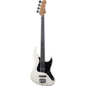 EKO GUITARS - Basso Elettrico JB-400, 4 Corde, Corpo in Pawlonia, Manico in Acero, Tastiera in Laurel, Pickup Tipo Jazz, Colore Vintage White