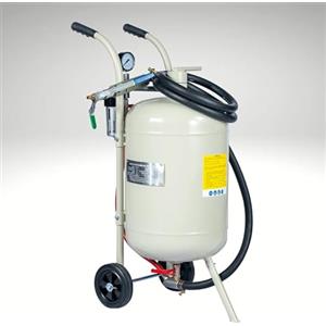 BPAC Sabbiatrice Portatile 40L - Aerogommiatrice Mobile a Pressione - Sabbiatrice Pneumatica per Decapaggio e Pulizia Superfici - Uso Industriale e Professionale