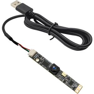Svpro Modulo telecamera USB da 8MP con microfono Telecamera per computer grandangolare a fuoco fisso 4K Lightburn per incisione laser Scheda webcam UVC integrata per PC, Raspberry Pi