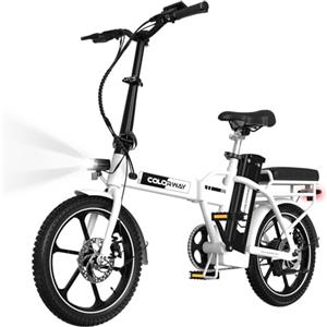 COLORWAY BK5S Bici Elettrica Pieghevole 16" - 36V 12Ah Batteria Rimovibile, Motore 250W, Bicicletta Elettrica Uomo Donna, EBike, City Bike Pieghevole Compatta per Urbano e Pendolarismo
