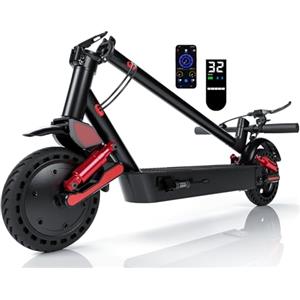 HX D06 Monopattino Elettrico Adulto, Doppia Sospensione, 500W 16/25Ah E Scooter per Città e Leggero Off-Road, Autonomia Massima 55-85 km, Display Multifunzione - Pneumatico Pieno 8.5"