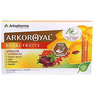 Arkopharma Arkoroyal - Royal Fruits Integratore di Pappa Reale, 20 Fialoidi
