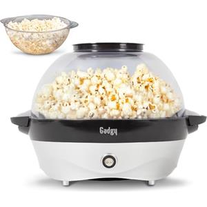 Gadgy Macchina per Popcorn - Popcorn Maker Elettrico 800W con Piastra Antiaderente & Mescolatore - 5L Popcorniera per Casa, Feste & Serate Cinema - Compatibile con Burro, Zucchero & Spezie