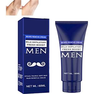 AHEGAS Crema depilatoria, crema depilatoria intima, crema depilatoria intima per donna crema depilatoria uomo (1pcs,Men-60ml)