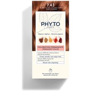 PHYTO (LABORATOIRE NATIVE IT.) Phyto Phytocolor 7.43 Biondo Ramato Dorato Colorazione Permanente Per Capelli