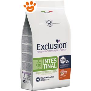 Exclusion Dog Intestinal Adult Medium Large Breed Maiale e Riso - Sacco Da 2 Kg