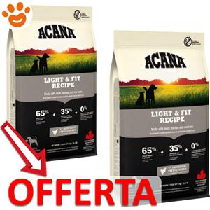 Acana Dog All Breeds Light & Fit - Offerta [PREZZO A CONFEZIONE] Quantità Minima 2, Sacco Da 11,4 Kg