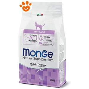 Monge Cat Natural Superpremium Sterilizzato Pollo - Offerta [PREZZO A CONFEZIONE] Quantità Minima 2, Sacco Da 10 Kg