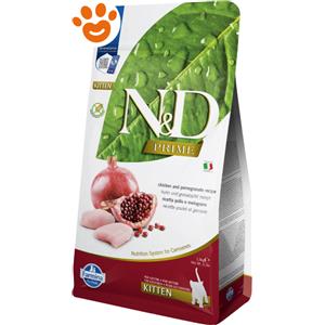 Farmina Cat N&D Prime Kitten Grain Free Pollo e Melograno - Sacco Da 1,5 Kg