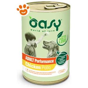 Oasy Dog Lifestage Adult Performance Pollo - Lattina Da 400 Gr - CONFEZIONE RISPARMIO