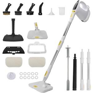 kswiown Pulitore a vapore da 1200 W, con 13 accessori