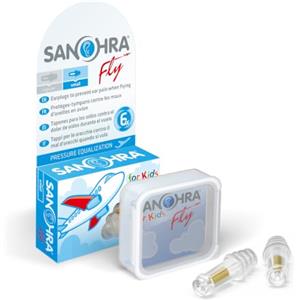 SANOHRA fly per bambini, tappi per le orecchie con filtro brevettato contro il dolore alle orecchie durante il volo