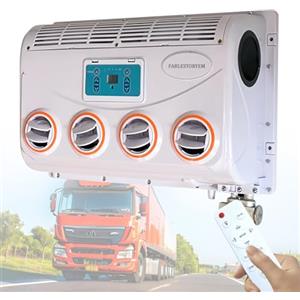 Generic Condizionatore d'aria elettrico del tetto del camper, sistema di raffreddamento di CC 12V/24V per il furgone del bus agricolo di ingegneria dell'escavatore del camion di camper