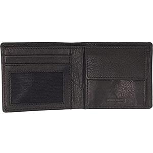 Avirex Collezione Austin, Portafoglio Piccolo in Morbida Pelle con Portamonete, da Uomo, Colore Nero