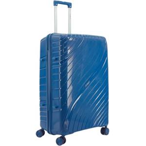NPLE FAMILY-Trolley Medio da Stiva 65x45x30 cm, Valigia Rigida in Polipropilene Antiurto Ultra Resistente, Chiusura a 3 Combinazioni, 4 Ruote Multidirezionali 360°,3,4 kg (Ottanio, M)