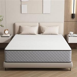 Matoresu Materasso Matrimoniale 140x200, Altezza 25 cm, Medio Rigido, Materasso a Molle e Schiuma, Ergonomico, Insacchettate Sostegno Perfetto, Confortevole e Traspirante