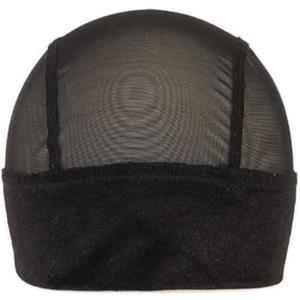 WUYJI Wig Caps, retina per capelli 1 pezzo di fascia nera e retina per capelli 2 in 1 con retina elastica antiscivolo, cappuccio di fissaggio per parrucca unisex