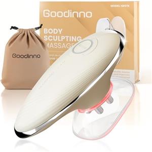 Goodinno Massaggiatore Anticellulite a Coppettazione Elettrico - Palper Rouler Automatico, 6 Livelli di Intensità - Stimola la Circolazione Sanguigna e il Drenaggio Linfatico
