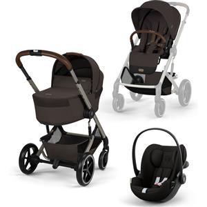 Cybex Gold Trio Balios S Lux con Navicella pieghevole e Cloud G3 - Chocolate Brown