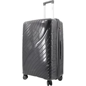 NPLE Family Collection Trolley da Stiva L Dark Grey, Valigia Rigida 74x48x31 cm in Polipropilene 130,5 L