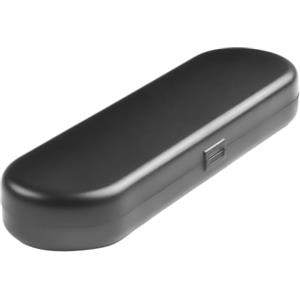 Tufgo Custodia per freccette in plastica rigida per punte in acciaio e set di punte morbide, supporto da viaggio compatto con supporto interno per alberi e punte, nero, 155 mm