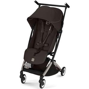 CYBEX Gold Passeggino LIBELLE con dimensioni adatte al bagaglio a mano, Da circa 6 mesi a circa 4 anni (max. 22 kg), Ultraleggero (solo 6 kg), Sistema di cinture a una mano, Chocolate Brown