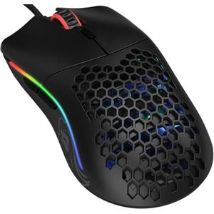 GLORIOUS Gaming Model O Mouse da gaming wired, superleggero 67 g, design a nido d'ape, RGB, sensore Pixart 3360, Omron Switches, ambidestro - Nero opaco