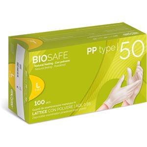 Guanto in lattice con polvere tg L 100 pz