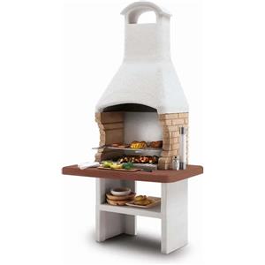 Palazzetti Barbecue a carbonella Palazzetti Brest griglia 68x40 cm in cemento