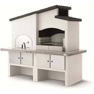 Palazzetti Barbecue a carbonella Palazzetti New Zeland griglia 68x40 cm in cemento