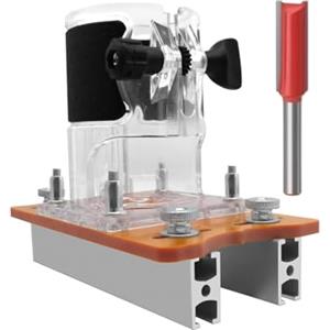Uonguon Fresatrice Legno E Tagliabordi 2 in 1 Regolabile Portatile Manuale | Macchina Per Incisione Laminato Elettrica A Mano Per Artigianato Riparazioni Falegnameria e Lavori in Giardino