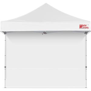 MasterCanopy Parete laterale per gazebo da 2,5 x 2,5 m, 1 pezzo, bianco