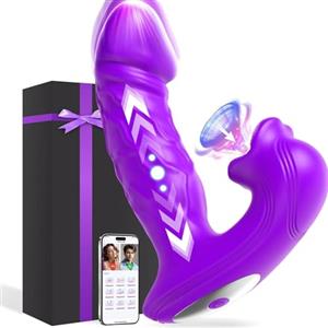 AWFJUREN Vibratore Donna Succhia Clitoride Sex Toys L G-Spot App Control