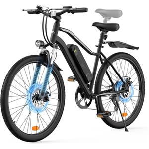 Finbike EB3S Bicicletta Elettrica Adulti, Autonomia Massima 100 km, Mountain Bike Elettrica da 26 Pollici, Dotata di Batteria da 36V 15Ah, Ammortizzatore Anteriore, Cambio a 7 Velocità