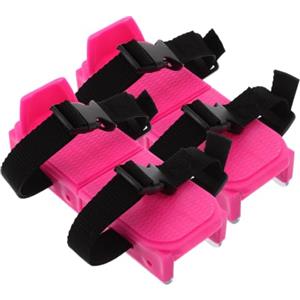 GALPADA Pattini da Ghiaccio per Rosa, Mini Scarpe da Sci per Sport Invernali All'aperto Design Facile e Fissaggio Sicuro in Pp, Metallo e Nastro