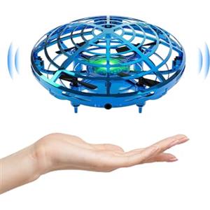Kiztoys Mini drone per bambini, UFO palla volante, induzione a infrarossi, giocattolo aereo controllato a mano, regalo per ragazzi e ragazze 6 7 8 9 10+ anni