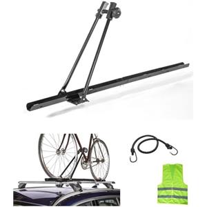 MOTO SPORT MONDO COMPATIBILE CON CITROEN C3 AIRCROSS PORTABICI PER BARRE AUTO 1 PORTA BICICLETTE PER TETTO AUTO IN ACCIAIO PESO MAX 15KG RUOTE BICI 55MM SISTEMA FISSAGGIO A BARRA PORTATUTTO TIPO U