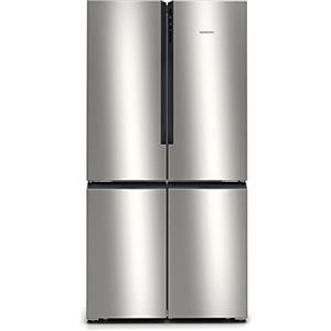 Siemens, Kf96Nvpea, Frío, Frigorífico Multidoor Nofrost, E, Libre Instalación, 183X91X73, 1 Cm., 605 L., Puertas Acero Antihuellas, Hyperfresh. Electrónica En Puerta. Tirador Integrado.