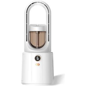 Generic Condizionatore Portatile Ricaricabile Via USB Senza Ventola con 6 Livelli di velocità, autonomia da 1 a 3 Ore, Design Leggero in ABS, raffreddatore evaporativo