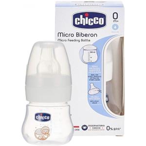 CHICCO MICRO BIBERON SILICONE 60ML 0M+ UNISEX