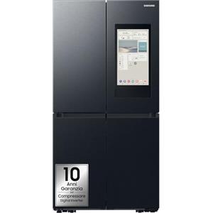 Samsung Frigorifero a 4 Porte Family Hub AI RF65DG9H0EB1/EF, Con AI Vision Inside, Wifi+AI Energy Mode, Beverage Center, Metal Back, 636 L, LxAxP: 91,2 x 183 x 72,3 cm, Antracite