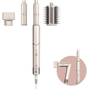 Shark FLEXSTYLE Styler e Asciugacapelli 3 en 1, con Arricciacapelli, Spazzola Ovale Volumizzante, Concentratore e Custodia da Viaggio, Senza Danni da Calore, StarDust, HD424SLEU