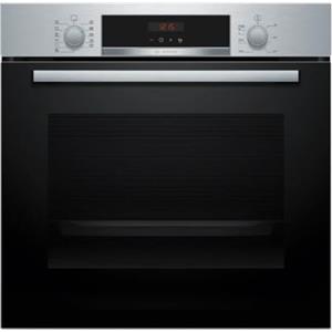 Bosch - Forno Multifunzione Pirolitico, Serie 4, 60 cm. larghezza, Assistente di pulizia, Acciaio, HBA574ES3