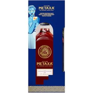 Metaxa 12 Stars 40% Vol. 0,7l in Giftbox with Socken