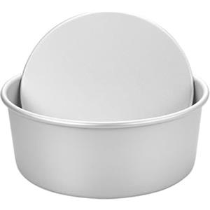 HUANGING Stampo per torte in alluminio per mousse, stampo da cucina rotondo con fondo rimovibile, per matrimoni e compleanni