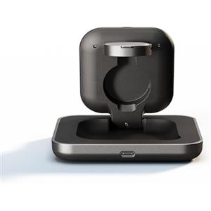 OtterBox Zens Magnetic Nightstand Wireless Charger Pro 2 (2026), MagSafe & Qi 15W Wireless Charger per iPhone/Apple Watch/AirPods, Adattatore da 30 W Incluso (EU/UK/US) Con Cavo da 1,5 m Integrato, Nero