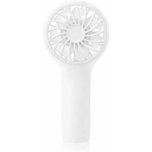 wonderlamp - Ventilatore a mano Bris bianco, 3 velocità, indicatore di carica e batteria ricaricabile, mini ventilatore portatile compatto, ideale per i viaggi